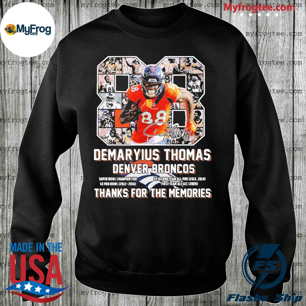 Demaryius Thomas Denver Broncos Thank You For The Memories Shirt -  High-Quality Printed Brand