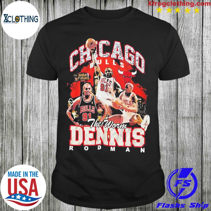 Dennis Rodman Chicago Bulls Mitchell & Ness Hardwood Concert