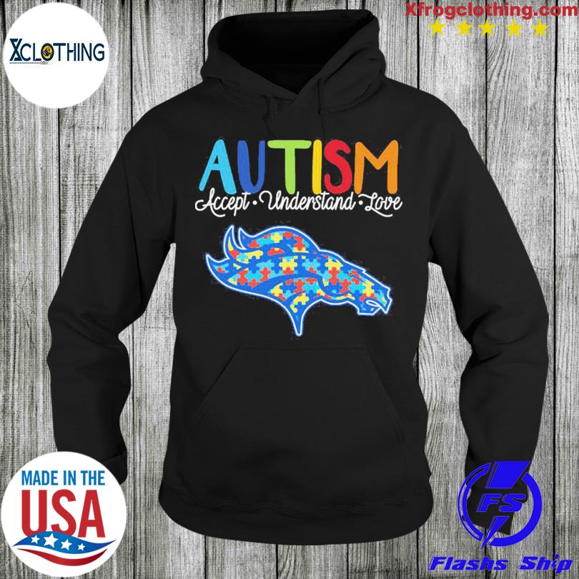 Denver Broncos NFL Special Autism Awareness Design Hoodie T Shirt