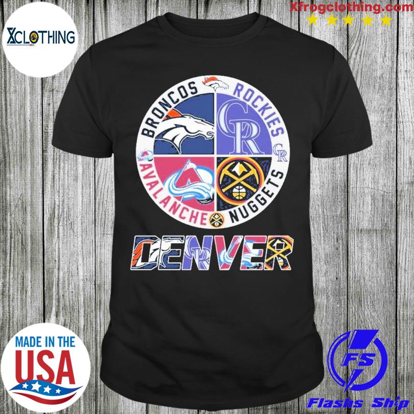 Denver rockies broncos avalanche nuggets hearts 2023 T-shirt, hoodie,  sweater, long sleeve and tank top