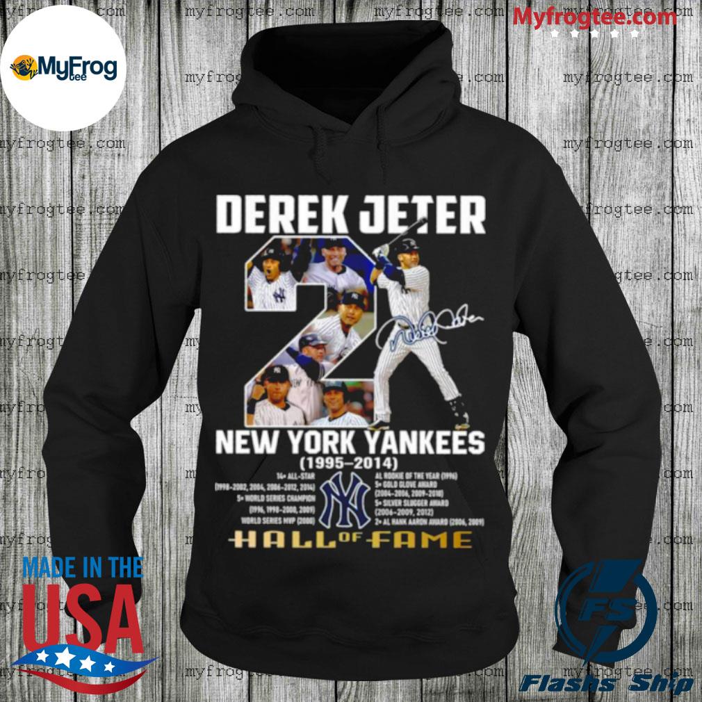 Derek Jeter New York Yankees 1995 2014 hall of fame signature T-shirt,  hoodie, sweater, long sleeve and tank top