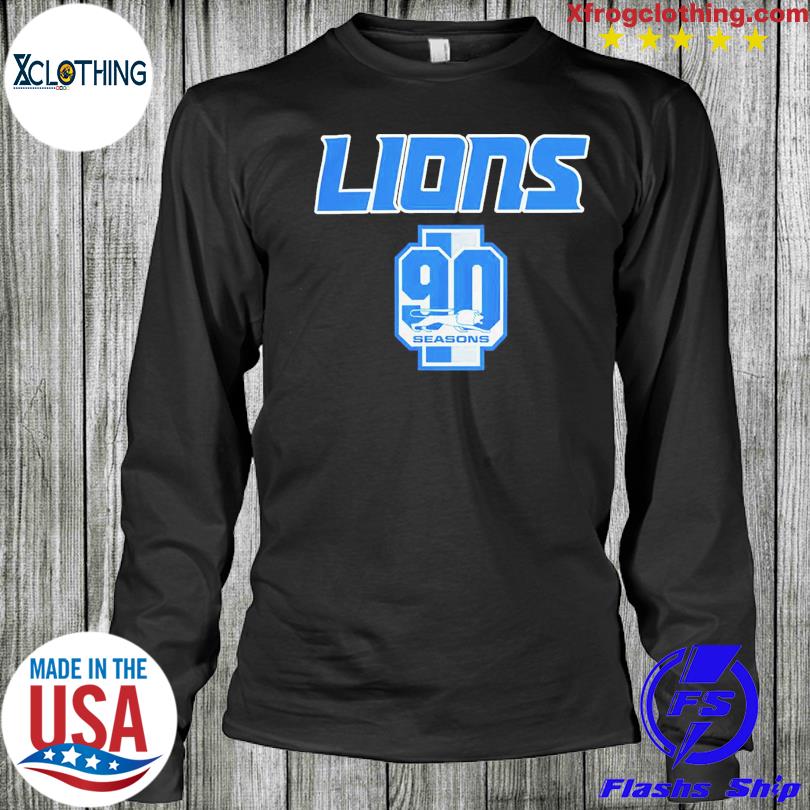 Detroit Lions Celebrate 90th Season Shirt - High-Quality Printed Brand