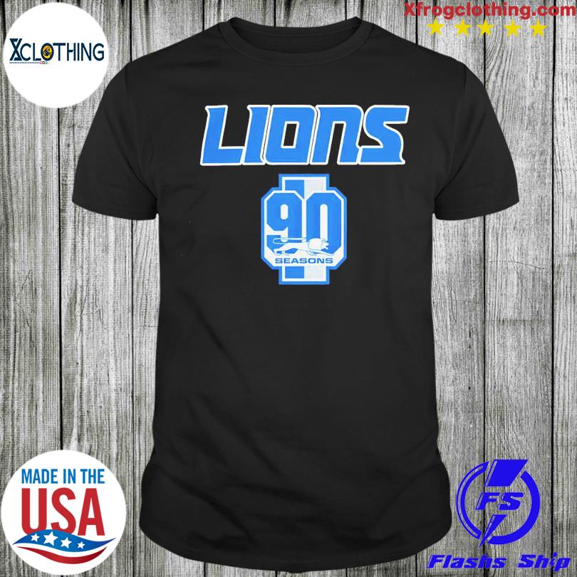 Detroit Lions Celebrate 90th Season Shirt - High-Quality Printed Brand