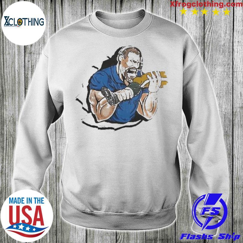 Detroit Lions Dan Campbell Biting Kneecaps Sweatshirt - Tiotee