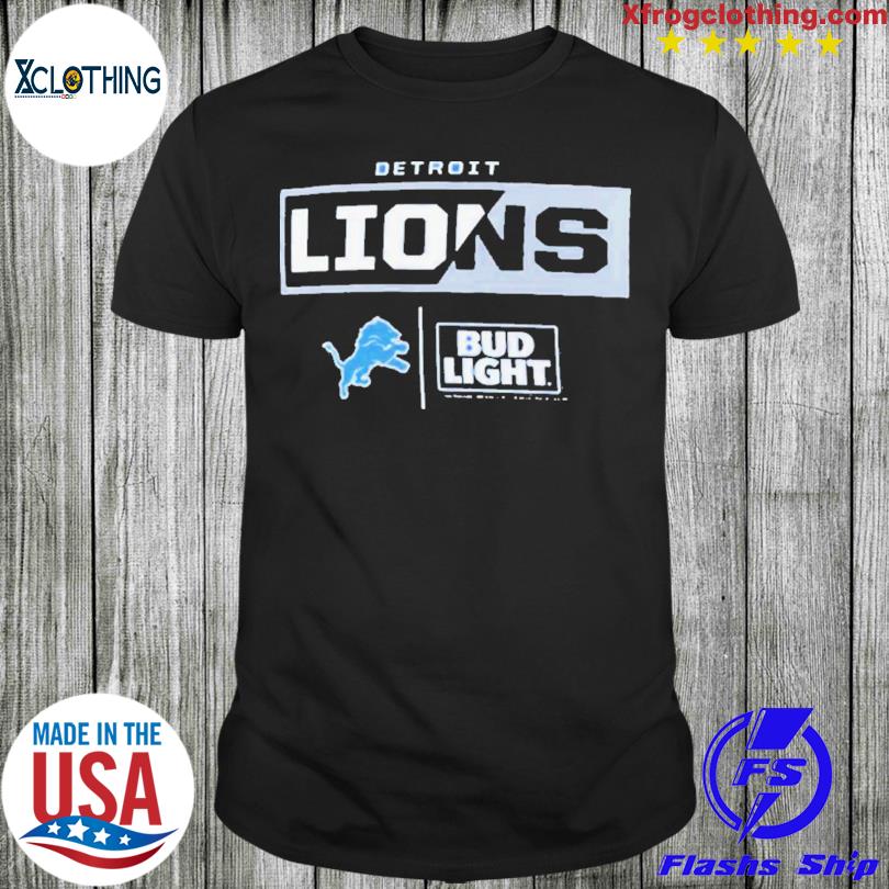 Detroit Lions Fanatics Branded Nfl X Bud Light Logo shirt, hoodie