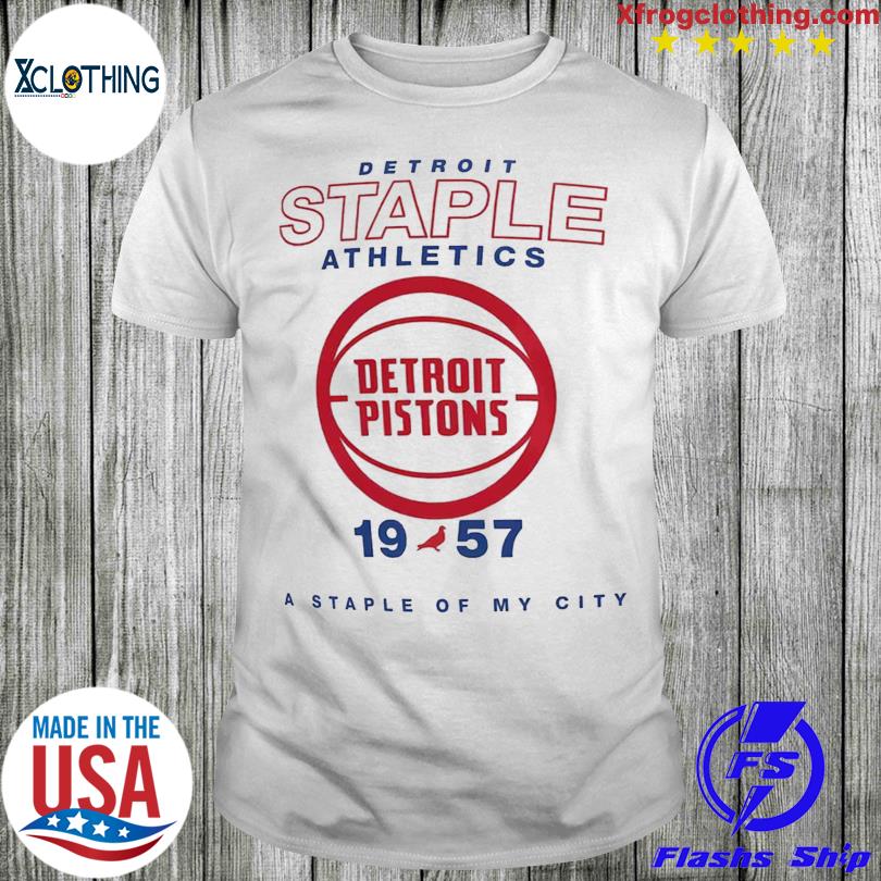 Detroit Pistons NBA x Staple Home Team T-Shirt - White