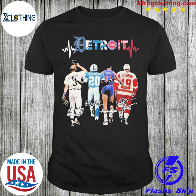 NEW Detroit Tigers Detroit Pistons Detroit Lions Detroit Red Wings Unisex  T-Shirt