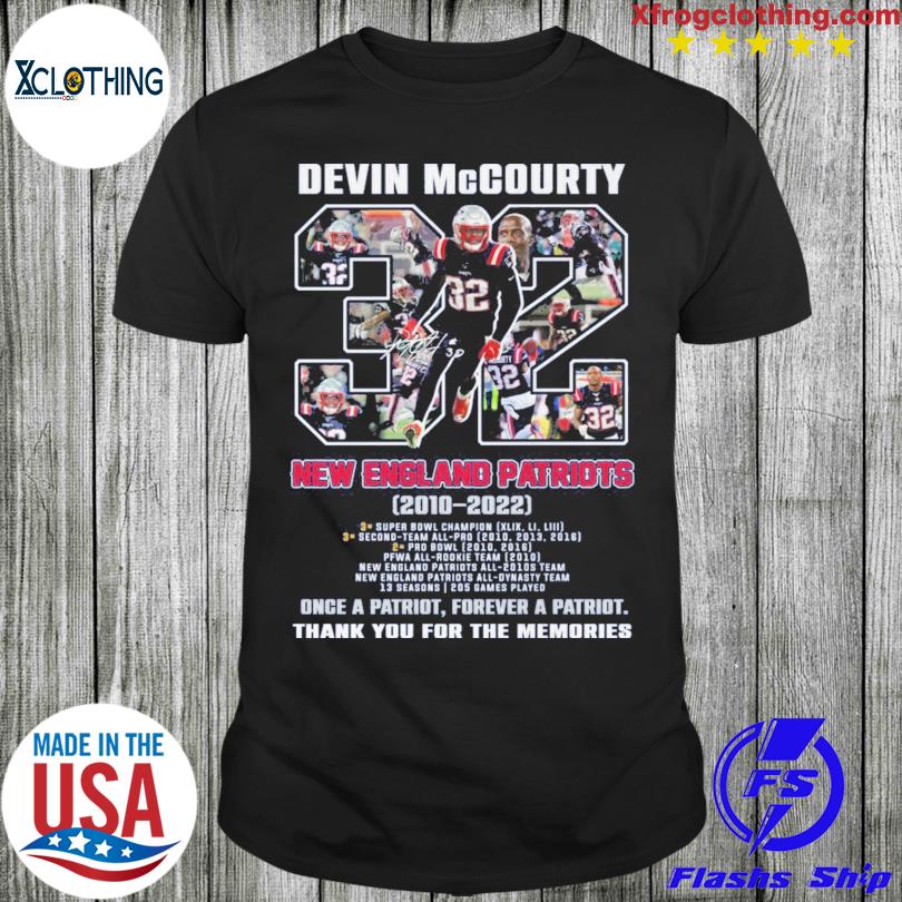 Devin Mccourty 32 New England Patriots 2010 2022 thank you for the