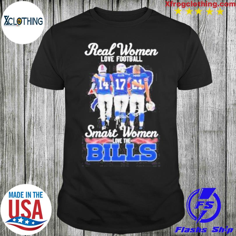 Diggs Allen Poyer Real Women Love Football Smart Women Love The Buffalo Bills 2023 Signatures Shirt