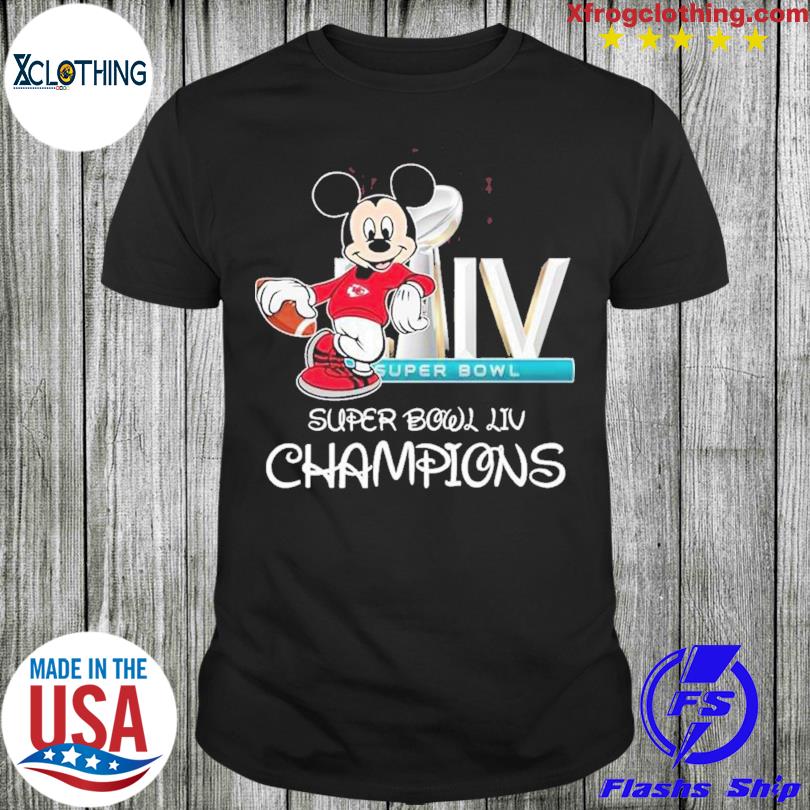 Disney Mickey Mouse Super Bowl Champions Kansas City Chiefs T-shirt –