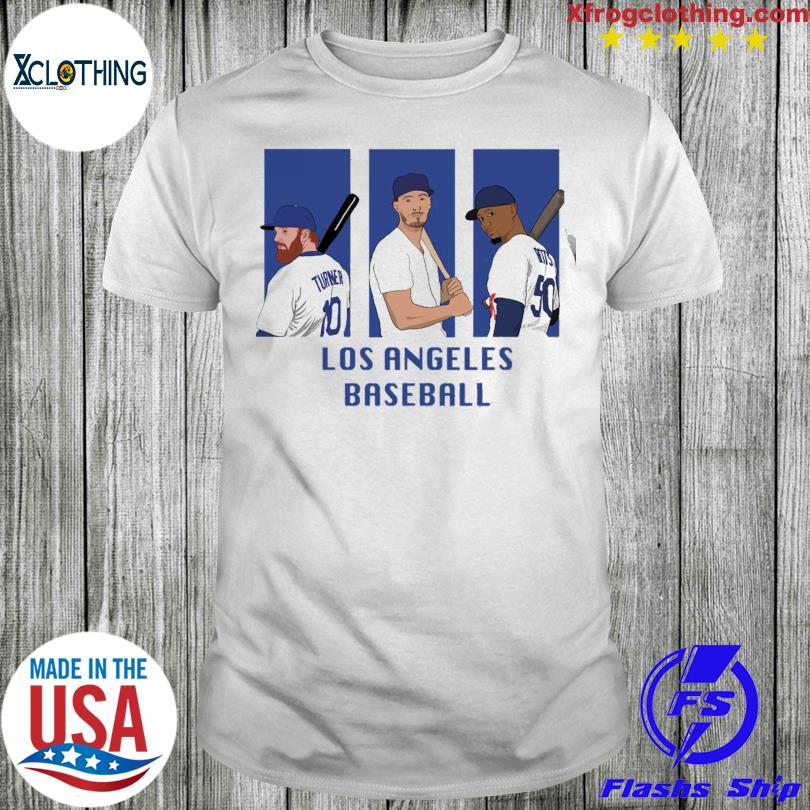 BLUE Dodgers Mookie Betts Logo T-shirt ADULT 