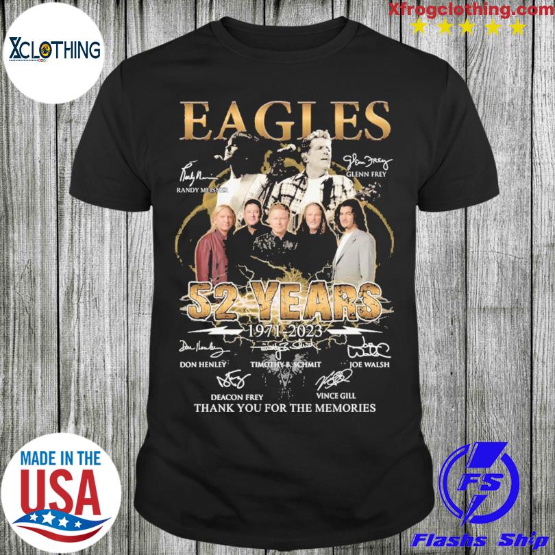 Eagles 52 Years 1971 2023 Memories T Shirt - Growkoc