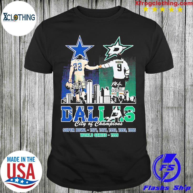 Emmitt Smith And Mike Modano Dallas City Of Champions T Shirt, hoodie,  sweater and long sleeve