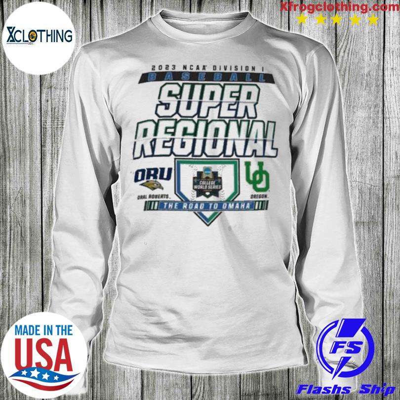 2023 Ncaa DI baseball Championship College World Series Oral Roberts vs.  Oregon Ducks logo T-shirt, hoodie, sweater, long sleeve and tank top