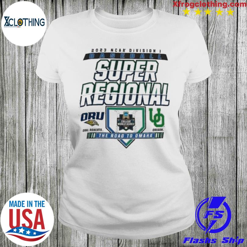 2023 Ncaa DI baseball Championship College World Series Oral Roberts vs.  Oregon Ducks logo T-shirt, hoodie, sweater, long sleeve and tank top