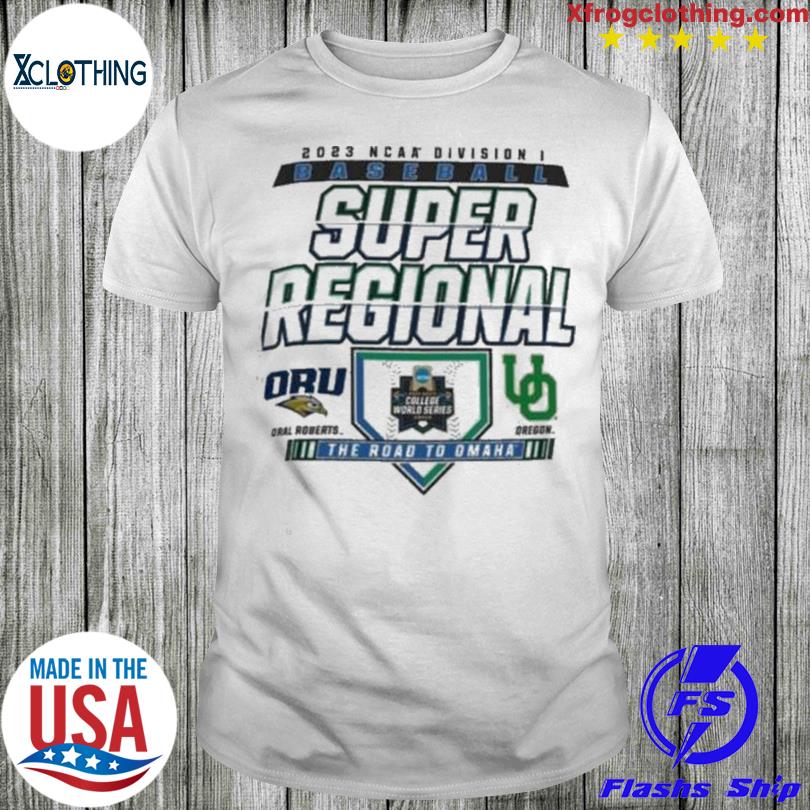 2023 Ncaa DI baseball Championship College World Series Oral Roberts vs.  Oregon Ducks logo T-shirt, hoodie, sweater, long sleeve and tank top