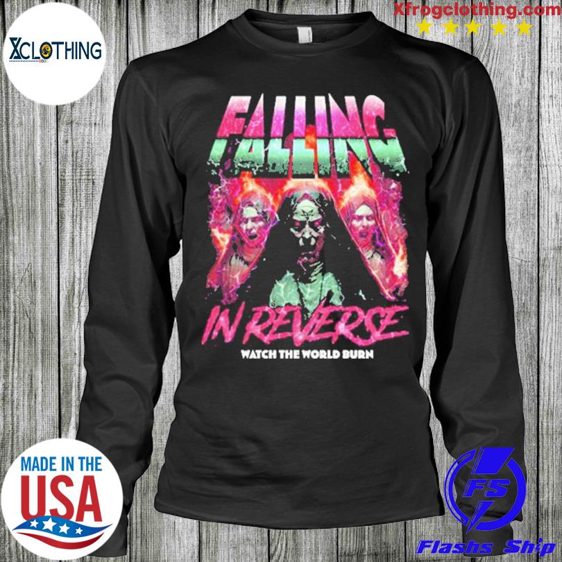 Falling in reverse merch nuns watch the world burn shirt hoodie