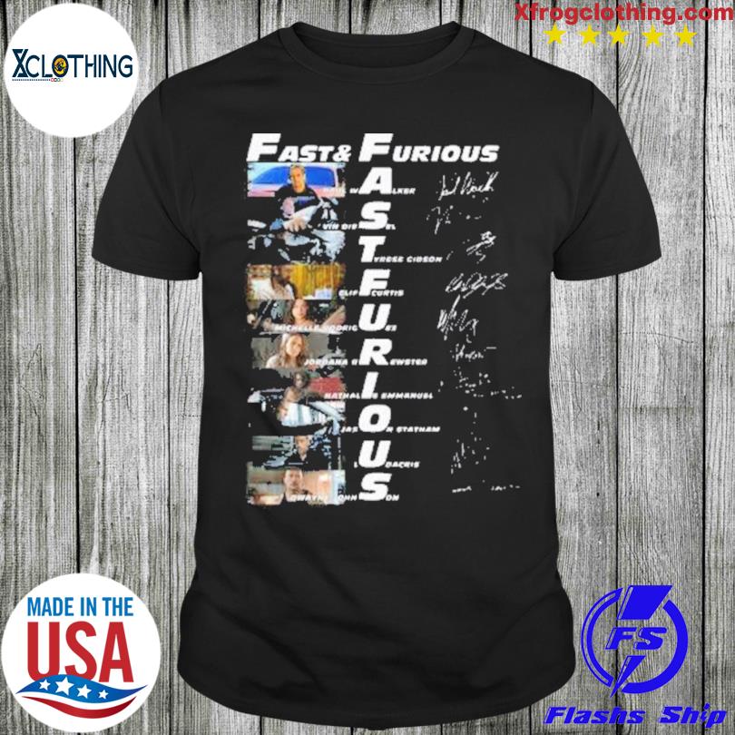 Fast and Furious Movie Signatures 2023 T-shirt