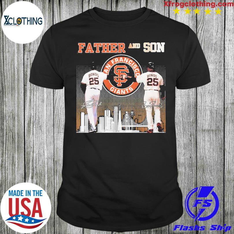 Father And Son San Francisco Giants Bonds T Shirt - Growkoc