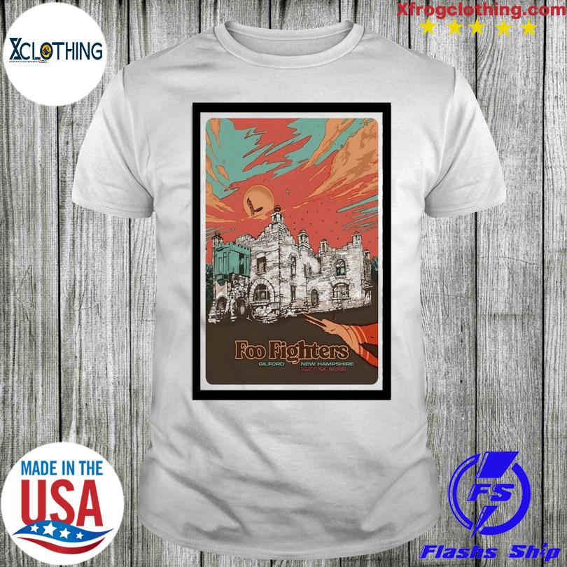 Foo fighters gilford new hampshire 2023 tour poster shirt