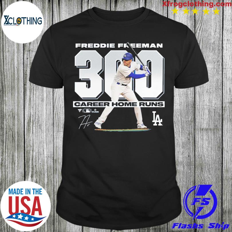 Freddie Freeman Los Angeles Dodgers Fanatics Branded 300 Career Home Runs T- shirt - Shibtee Clothing