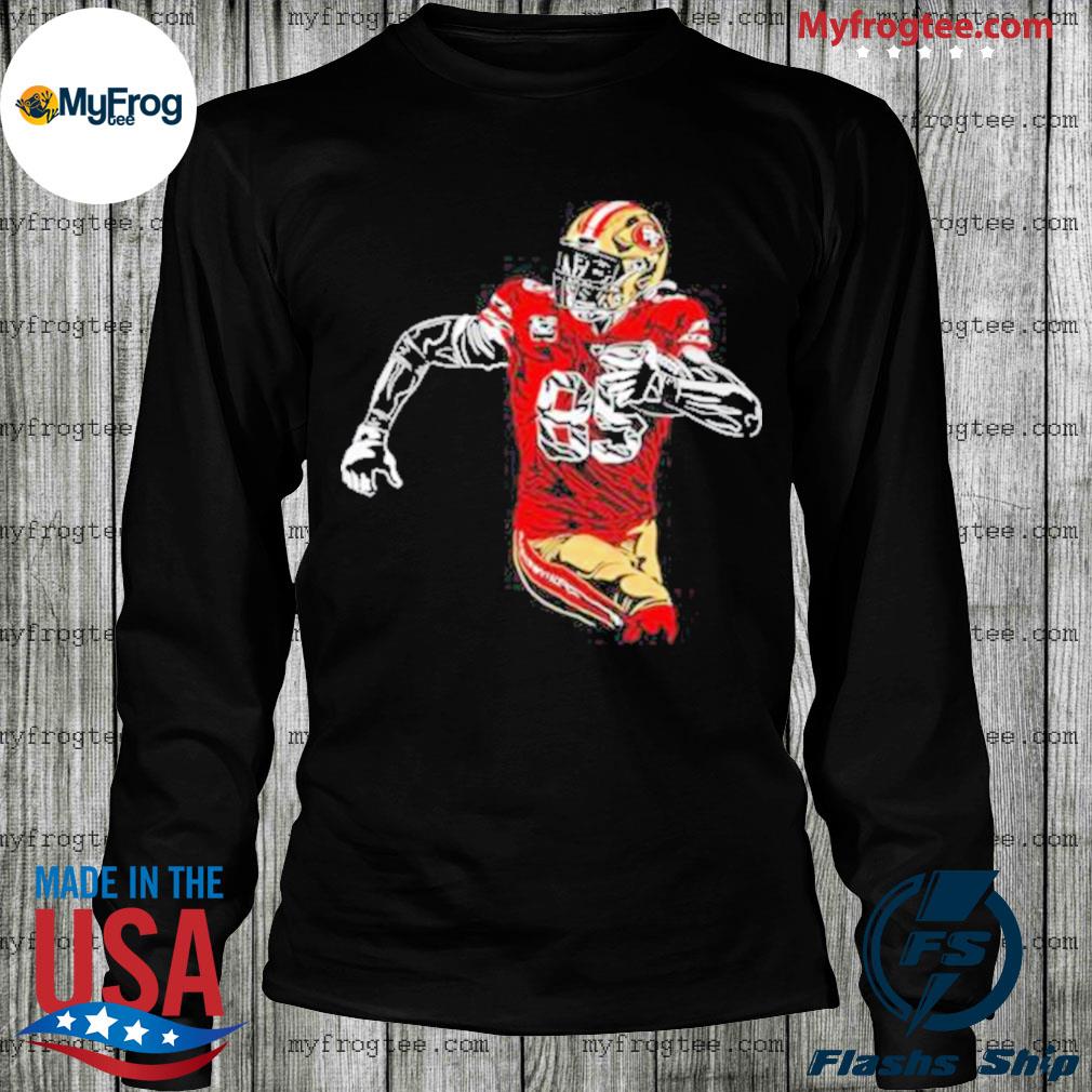 Thunderborne George Kittle 85 - SF Niners - National Tight End Day (Single Sided Design) Long Sleeve T-Shirt