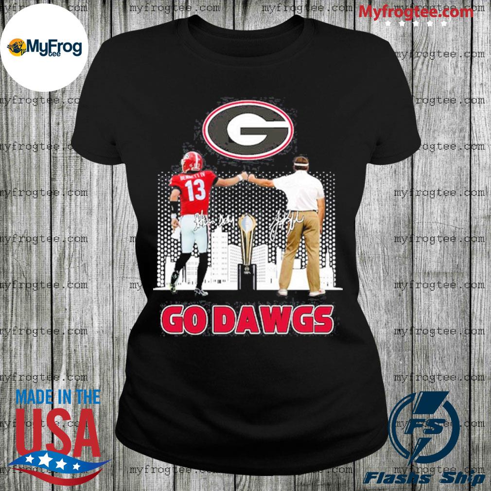 Georgia Bulldog Bennett 13 and Coach Go dawgs city shirt, hoodie