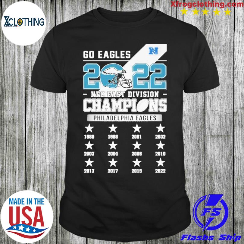 Philadelphia Eagles Team 2022 Nfc East Division Champions Signatures Shirt,  hoodie, sweater, long sleeve and tank top