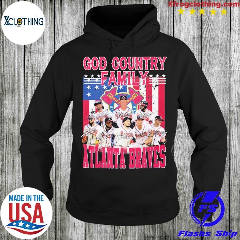 God Country Family Atlanta Braves signature American flag 2023 shirt,  hoodie, sweater, long sleeve and tank top