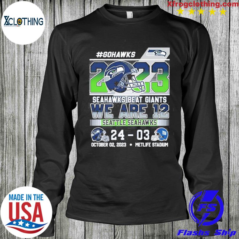 Official seattle Seahawks 24 3 New York Giants 2023 Gameday Final Score  Shirt, hoodie, sweater, long sleeve and tank top