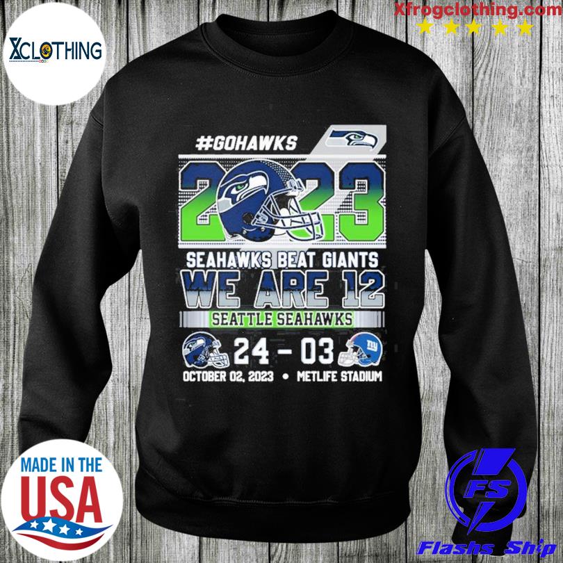 Official seattle Seahawks 24 3 New York Giants 2023 Gameday Final Score  Shirt, hoodie, sweater, long sleeve and tank top