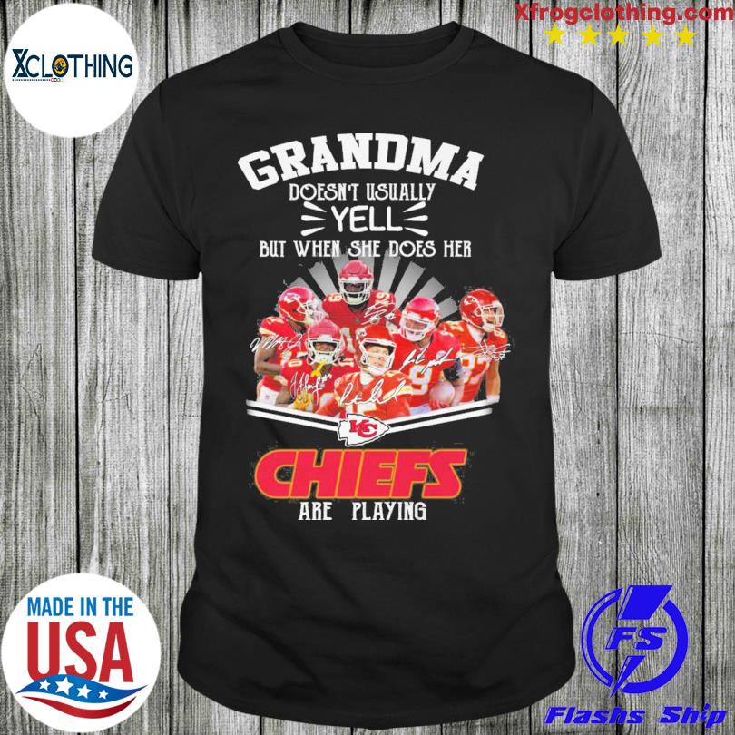 grandma doesn't usually yell but when she does her 49ers are