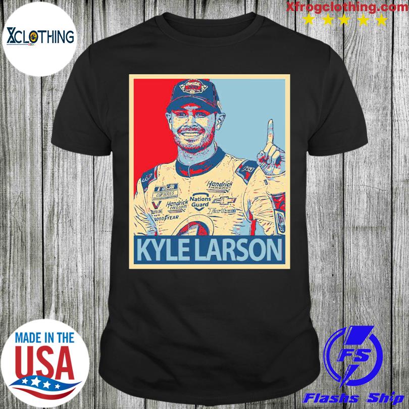 Graphic portrait kyle larson nascar shirt
