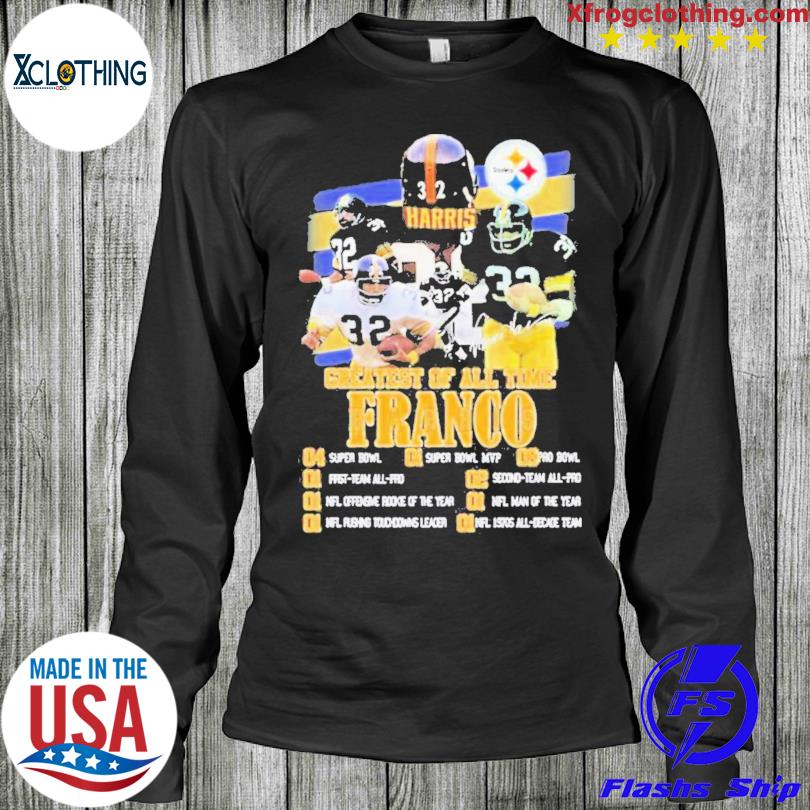 Pittsburgh Steelers 32 Franco Harris 1972-1983 thank You for the memories  signature shirt, hoodie, sweater, long sleeve and tank top