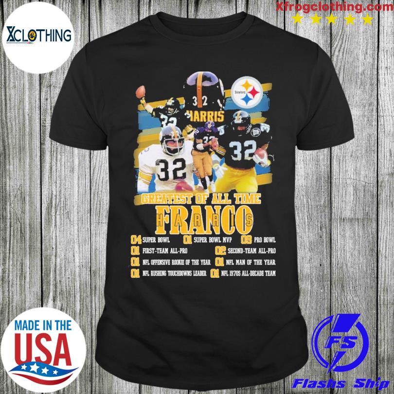 Greatest of all time Franco Harris super bowl mvp shirt, hoodie