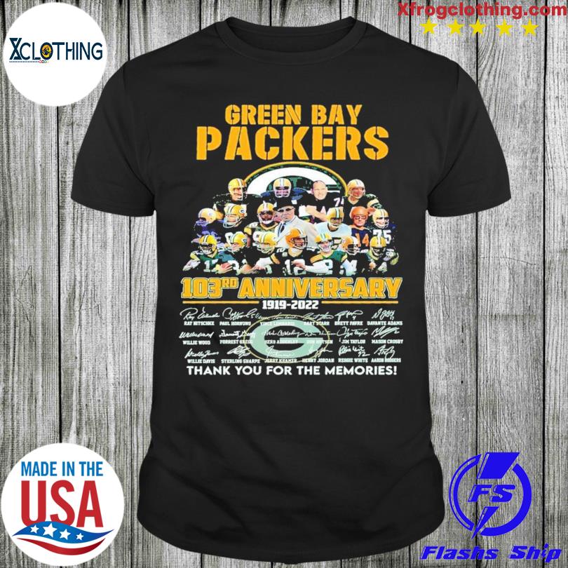 Green Bay Packers 103rd anniversary tshirt