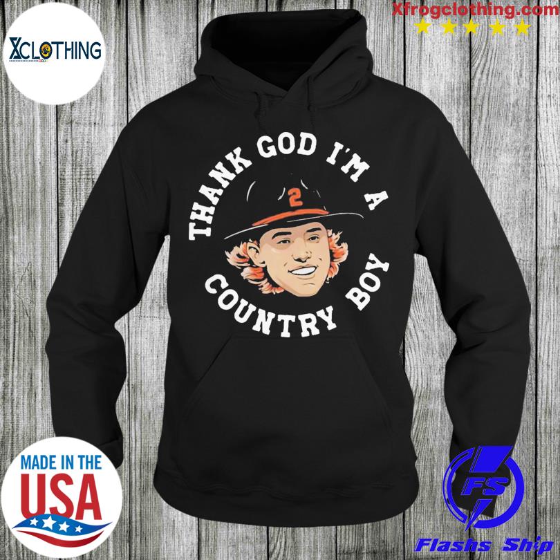 Official Gunnar Henderson Thank God I'M A Country Boy Art Shirt, hoodie,  sweater, long sleeve and tank top