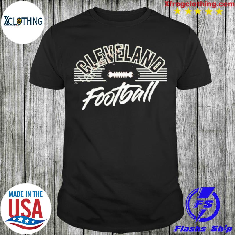 GV Art and Design Cleveland Football Retro White T Shirt Medium