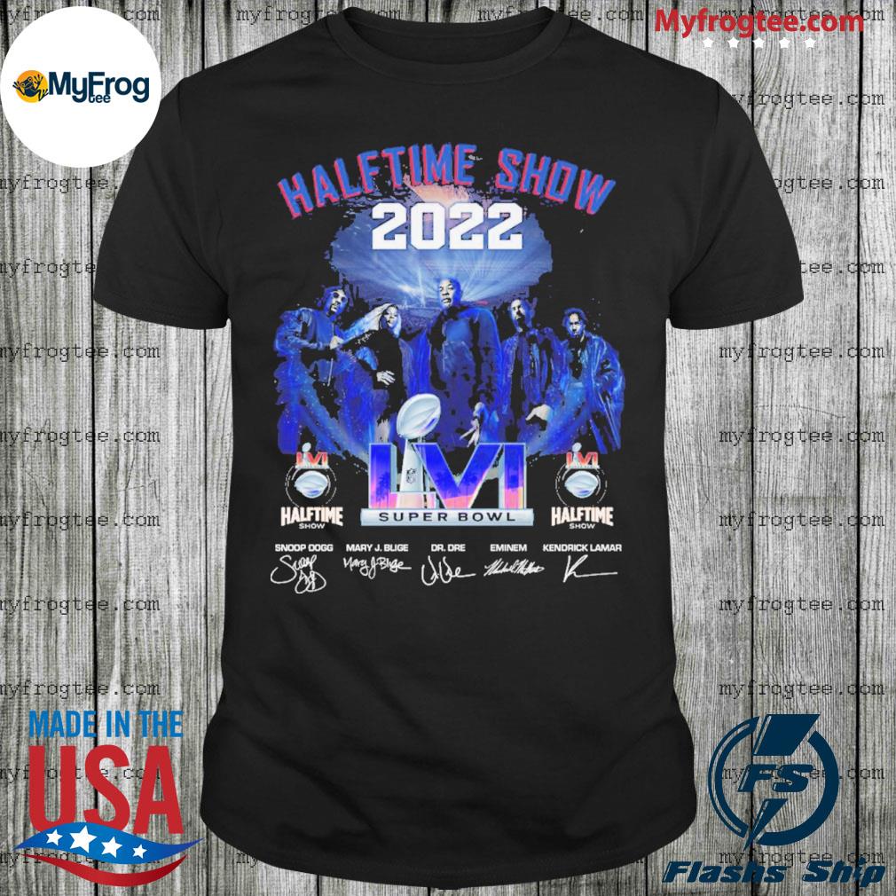 Premium super bowl lvi 2022 halftime show singer signatures shirt