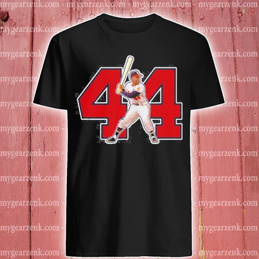 Hank Aaron Atlanta Braves Number 44 Shirt, hoodie, sweater, long sleeve and  tank top