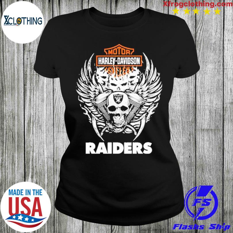 Harley Davidson NFL Las Vegas Raiders T-Shirt, hoodie, sweater, long sleeve  and tank top