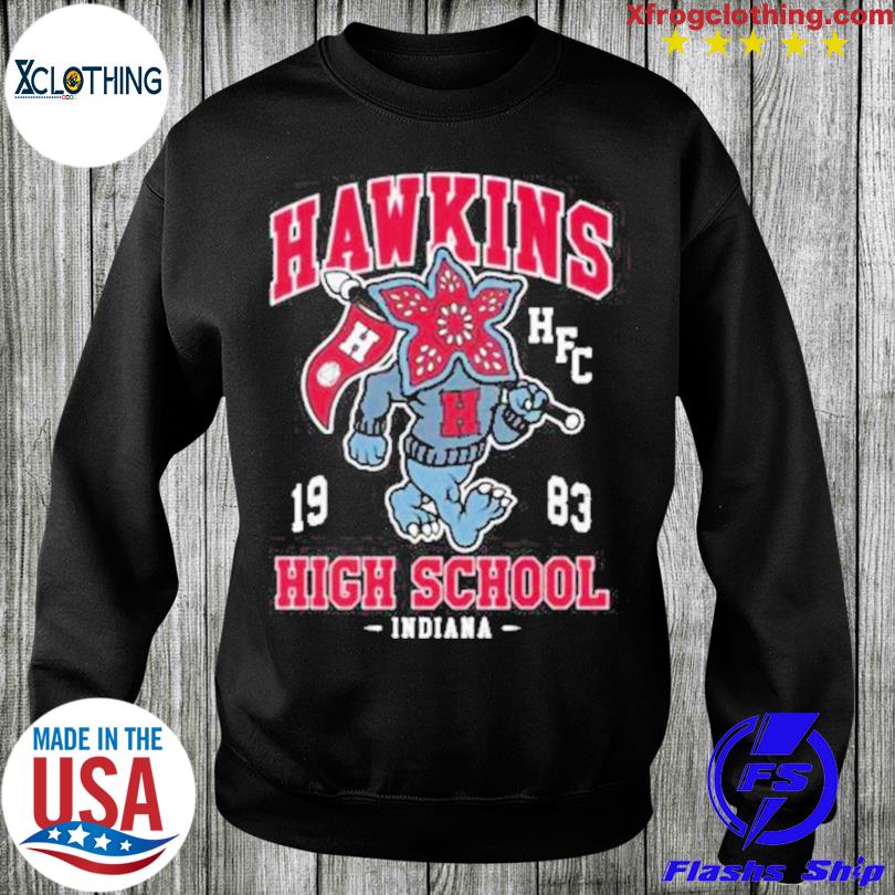 Hawkins High School Vintage Distressed Creepy Cute College