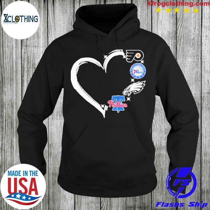 Heart philadelphia sports teams logo T-shirts, hoodie, sweater, long sleeve  and tank top