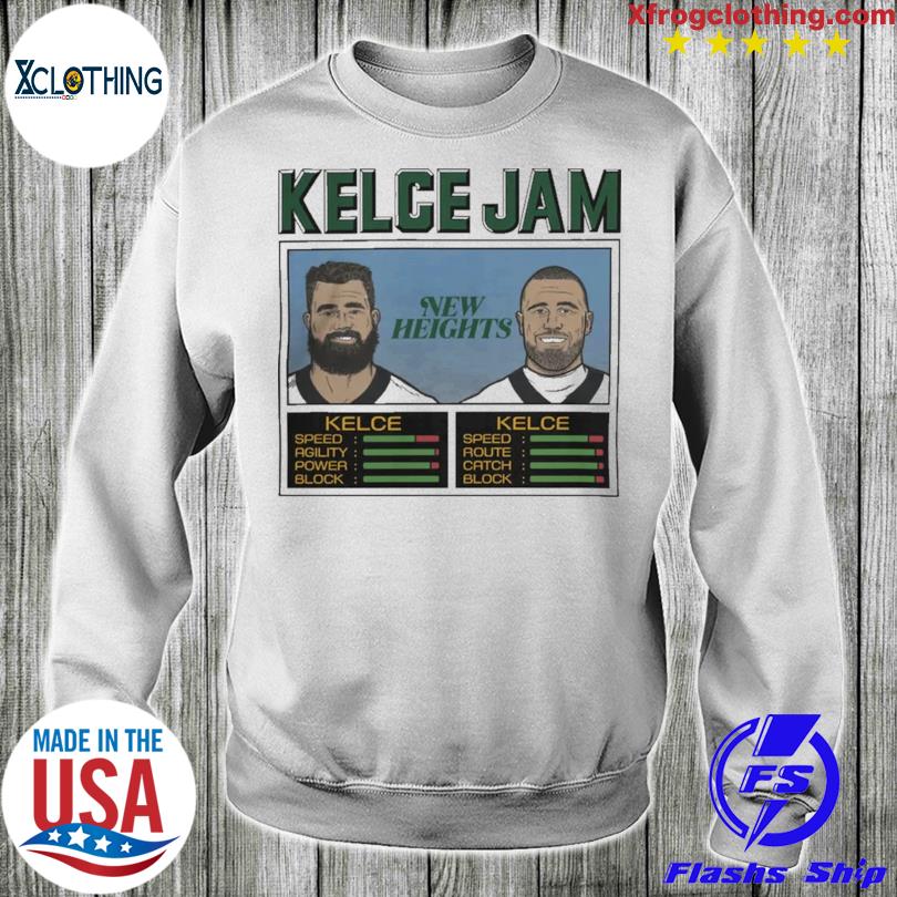 Homage Merch Jason Kelce Beard Crewneck Sweatshirt - AFCMerch