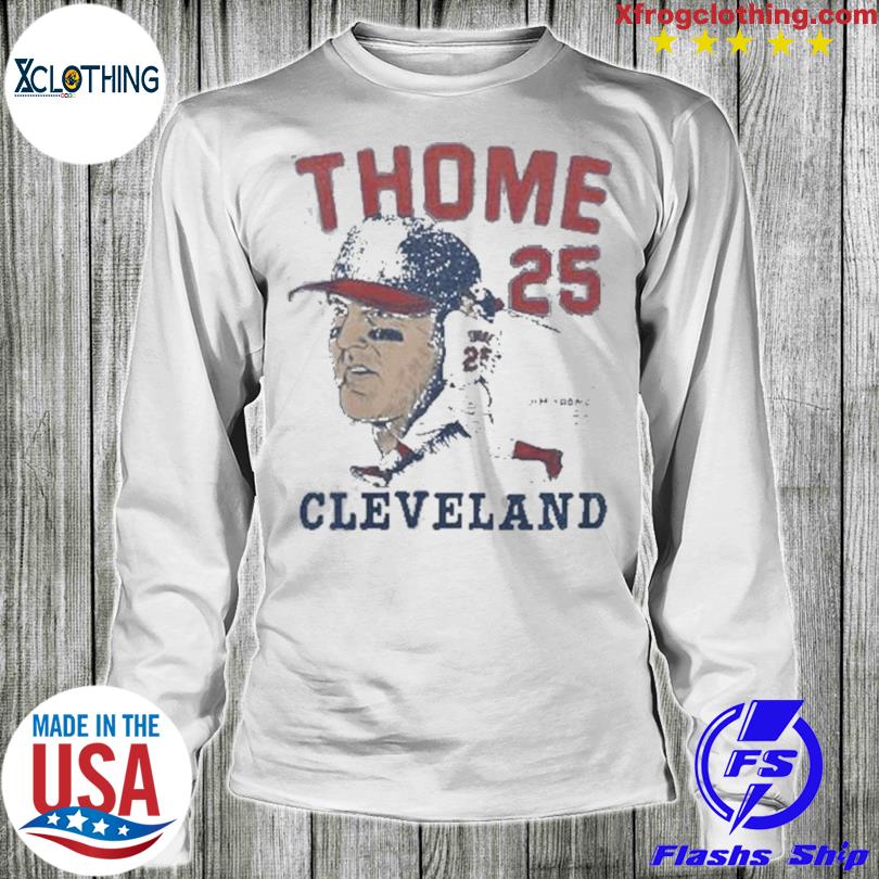 Jim Thome #25 T-Shirt from Homage. | Light Blue | Vintage Apparel from Homage.