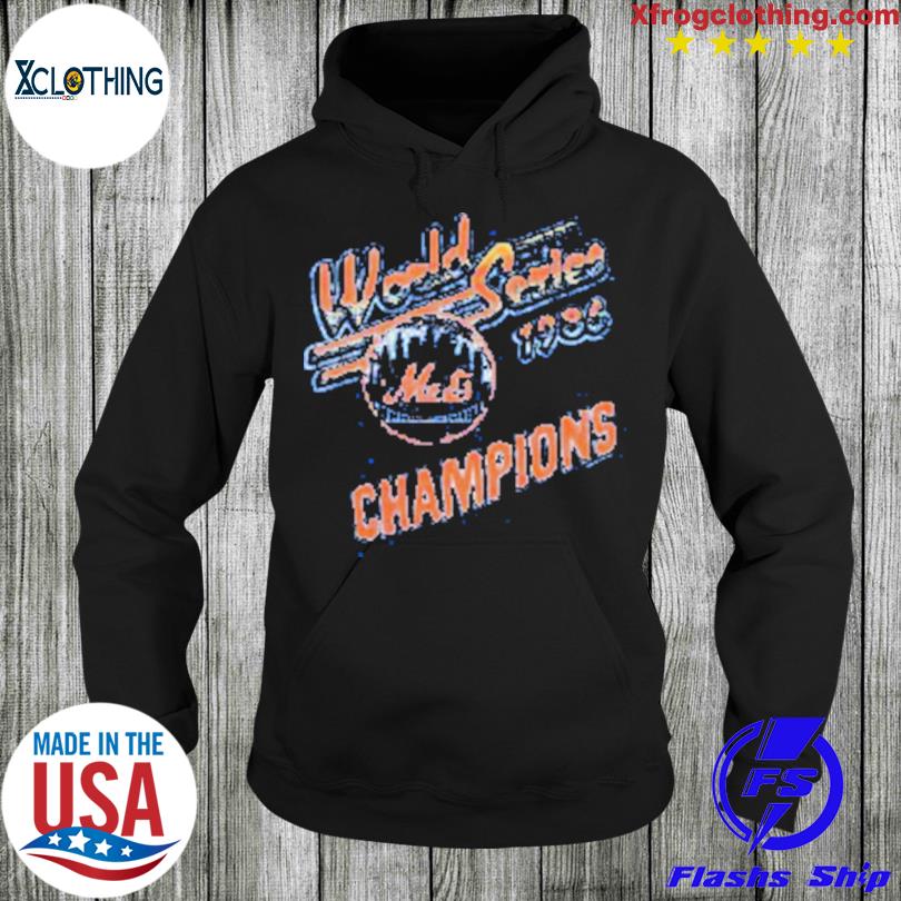 Mets World Series Champs 1986 T-Shirt from Homage. | Royal Blue | Vintage Apparel from Homage.