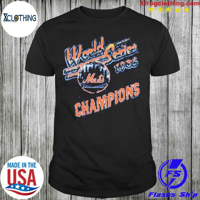 New York Mets Homage 1986 World Series Champions Tri-Blend T-Shirt