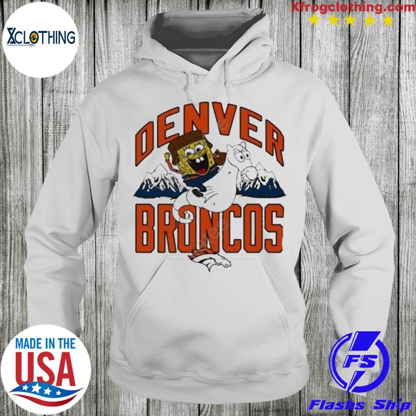 Homage x spongebob gray denver broncos shirt, hoodie, sweater and long  sleeve