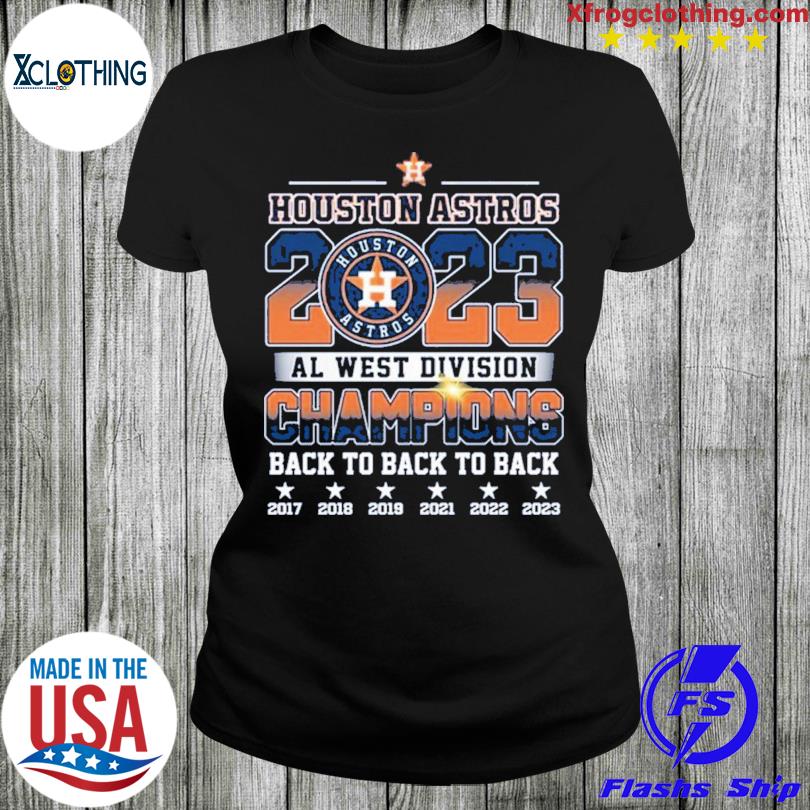 Houston Astros Al West Division Champions Back To Back To Back Shirt -  ShirtsOwl Office