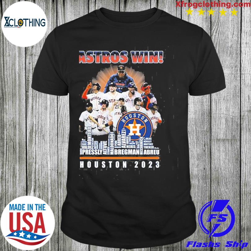 Official houston Astros Win Players City Skyline Houston 2023